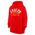 thumbnail image 2 of Unisex Starter  Red Kansas City Chiefs Half Ball Team Fleece Pullover Hoodie, 2 of 3
