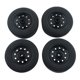 thumbnail image 2 of Neumáticos de plástico duro Llantas duraderas Negro/Rojo para th Car Truck (paquete de 4) Neumáticos, 2 of 7