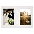 thumbnail image 5 of Golden State Art 2-Opening 4x6 Vertical Hinged Folding Family Picture Frames, White, 2-Pack, 5 of 8