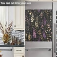 thumbnail image 3 of Yayeee Magnetic Dishwasher Cover for The Front Decoration Home Kitchen Machine Sticker Protector, Purple Floral Pattern, 3 of 6