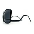 thumbnail image 6 of Womens Oversized Butterfly Swan Drop Temple Plastic Sunglasses All Black, 6 of 7