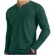 thumbnail image 1 of Camisa de Manga Larga de Ajuste Seco de los Hombres Color Sólido Pullover con Cuello en V para los Hombres, Suelto Ligero Top Transpirable para Deportes, 1 of 6