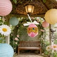 thumbnail image 7 of Easter Eggs​ Elegant Colorful Diamonded Hanging Egg, Gold Trim Fringe Details, White Ribbon Loop Display, Holiday Tree Door Accent, 7 of 7