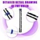 thumbnail image 5 of Kit de Herramientas de Costura Swpeet 518 Pzs con Tiza para Sastre y Descosedor, 5 of 7