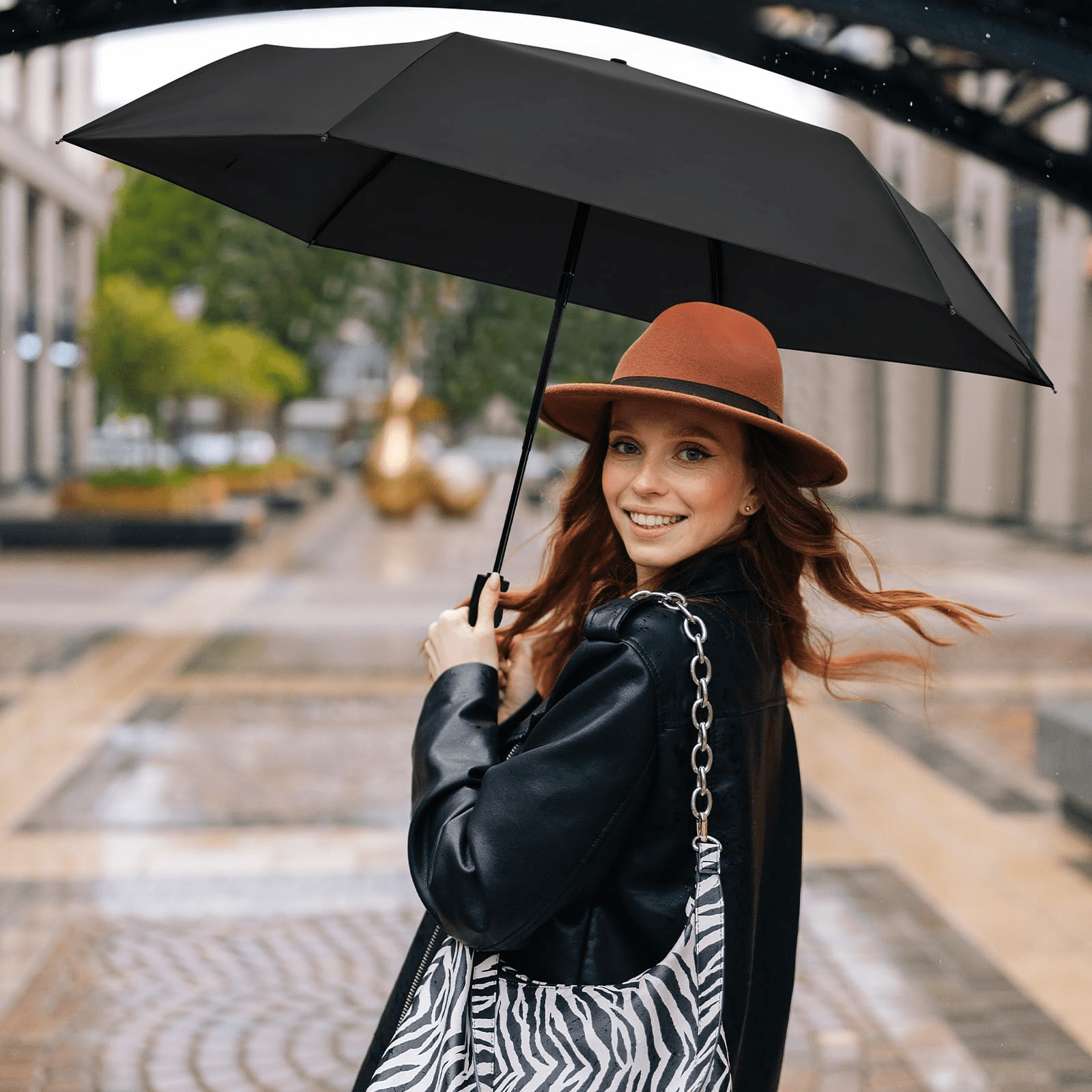 G4Free Travel Umbrella Ultralight UPF 50+ UV Protection Compact Umbrella Super Slim Small Mini Automatic Open and Close