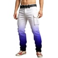 thumbnail image 2 of CONZONE Mens Cargo Pants Gradient Color Straight Leg Cargo Pants for Men Lightweight Relaxed Fit Outdoor Workout Trousers With Pockets, 2 of 4