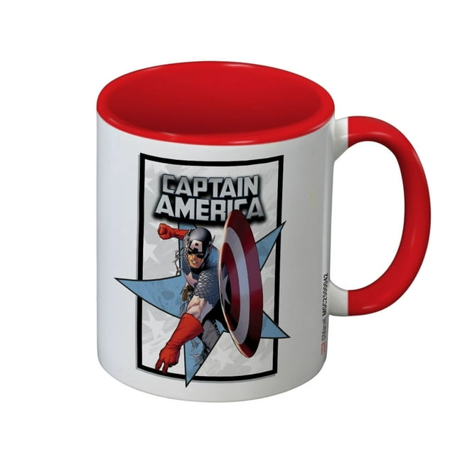 Captain America Tasse Bicolore Intérieure Super Héros