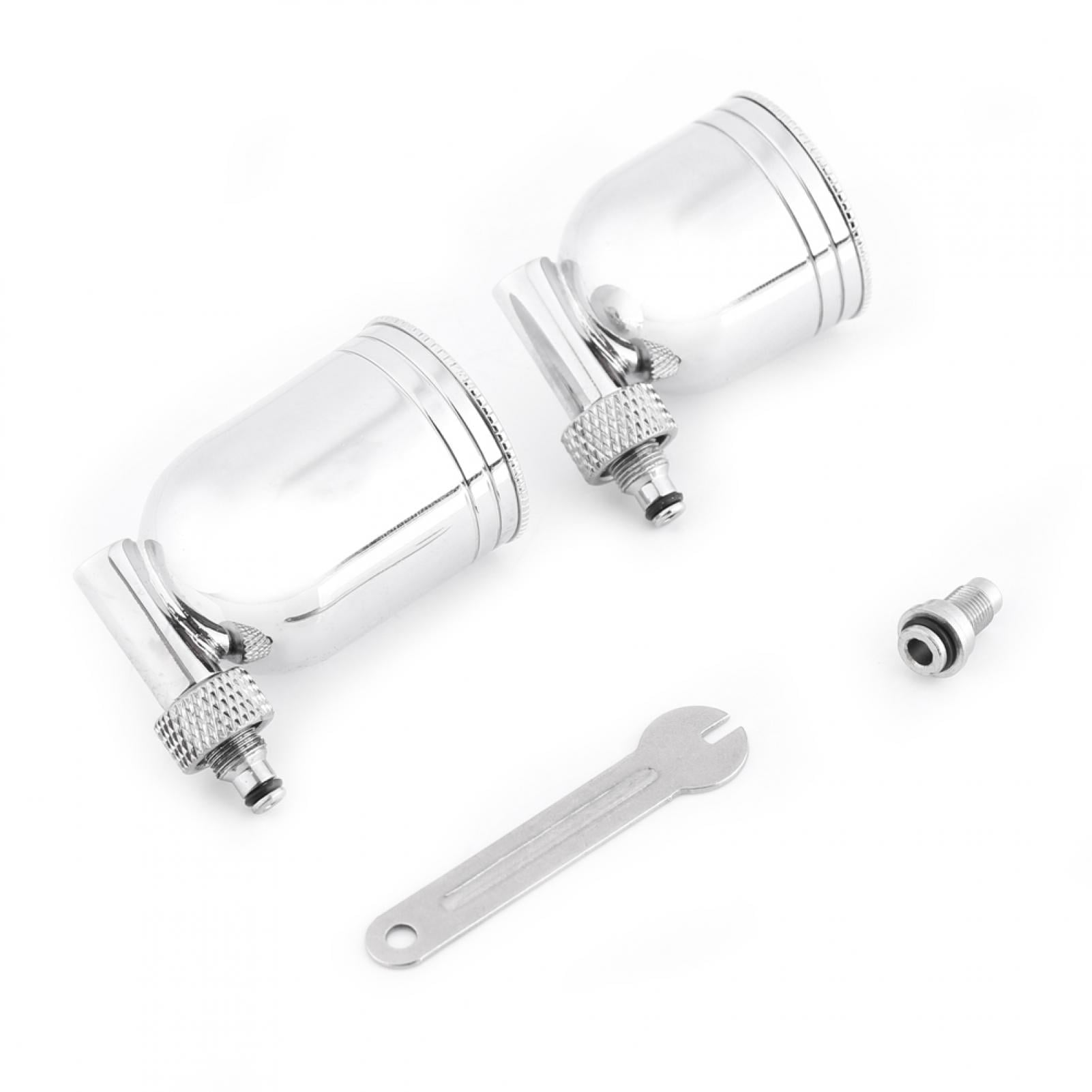 YLSHRF Painting Airbrush, Multi-Purpose 2 Cups Side Feed Spray Gun Trigger Airbrush for Art Painting 166,Airbrush Kit
