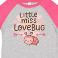 thumbnail image 4 of Inktastic Little Miss Love Bug Hearts Boys or Girls Toddler T-Shirt, 4 of 5