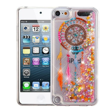 iPod Touch 6th generation case by Insten Luxury Quicksand Glitter Liquid Floating Sparkle Bling Fashion Phone Case Cover for Apple iPod Touch 6th 5th (Best Case For Ipod 5th Gen)