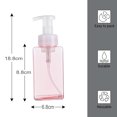 thumbnail image 2 of Dispensador de champú y acondicionador de 450 ml/15 oz, paquete de 3 botellas vacías con bomba reutilizables, 2 of 5