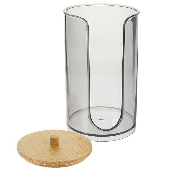 Masteelf Bathroom Cup Dispenser 1Pcs for Bathroom Use with Dustproof and Stable Placement in Black Plastic