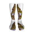thumbnail image 5 of KLL Fishing Gnome Fisherman Print Cool Socks Men's Women's Crew Socks Funny Crazy Novelty Stockings, 5 of 8