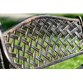 thumbnail image 4 of Hi-Line Gift Lattice Garden Bench Kids Bronze Colour - Set of 1, 4 of 4