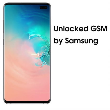 Samsung Galaxy S10+ G975 128GB Unlocked GSM LTE Phone with Triple 12MP+12MP+16MP Rear Camera - Prism
