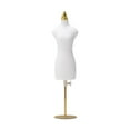 thumbnail image 3 of Siruishop Mannequin Décoratif de Couture pour Poupée, Forme de Robe, Décoration pour Exposition, Bureau, Maison, m et Base Dorée, 3 of 8