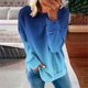 thumbnail image 1 of Sudadera con capucha KIHOUT de talla grande para mujer, informal, de cuello redondo, manga larga, estampada, a la moda, sin capucha, 1 of 5