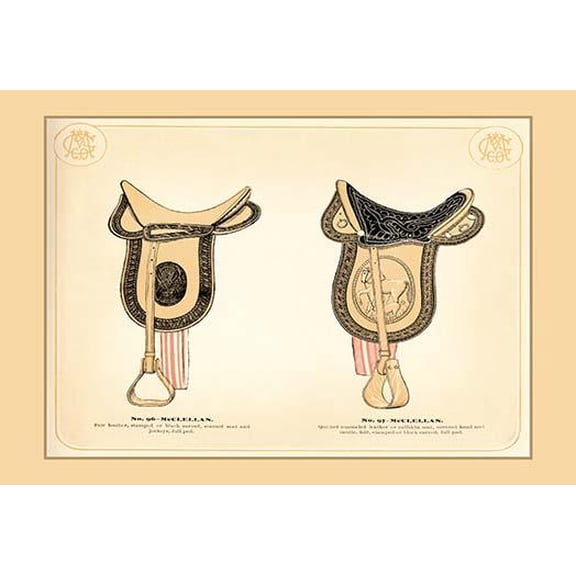 McClellan Saddles #2- Fine Art Canvas Print (20" x 30")