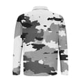 thumbnail image 5 of Blusa y camisa de manga larga con cuello vuelto para hombre, jersey de solapa con cremallera y manga larga, blusa informal estampada para San Valentín, poliéster para hombre, 5 of 5