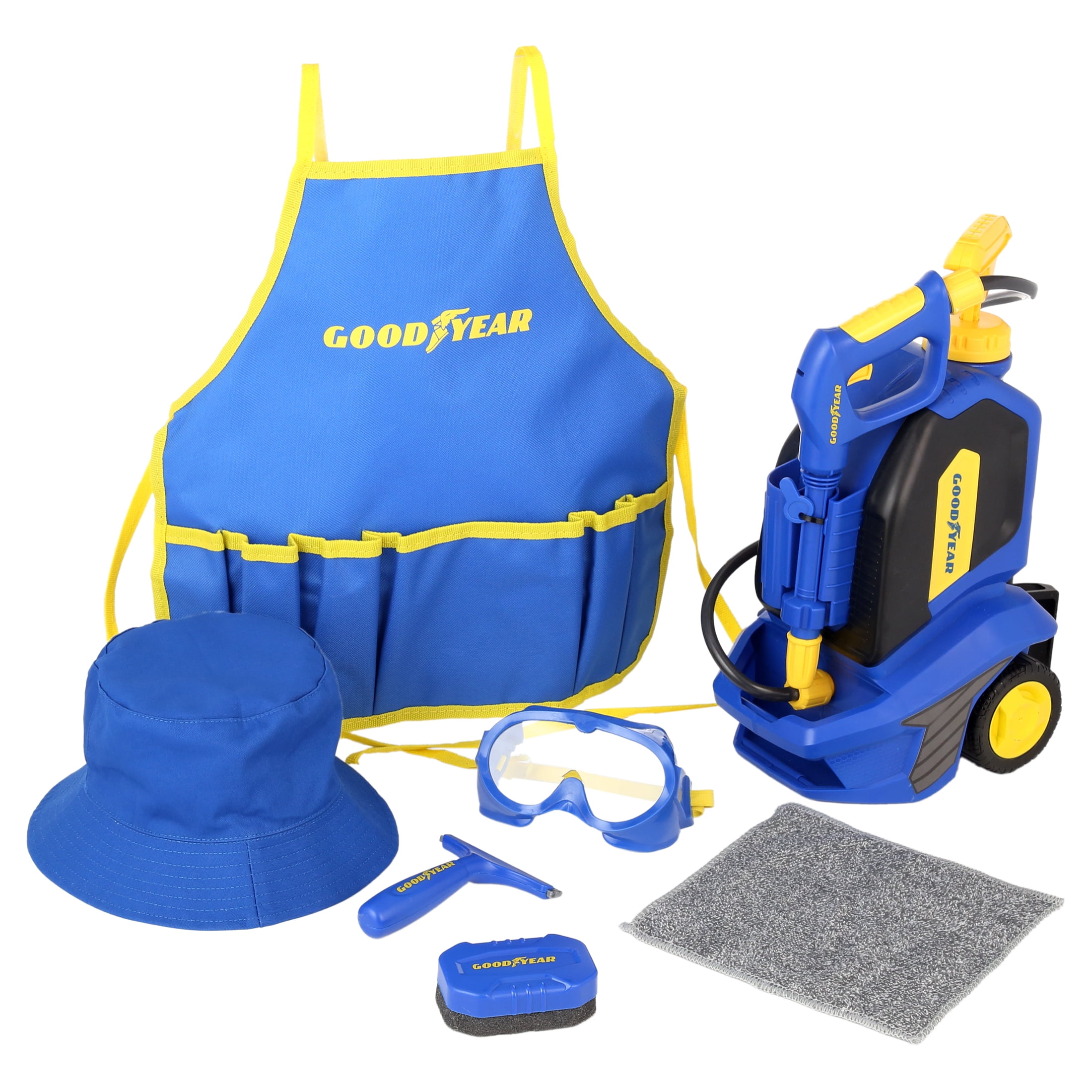 Goodyear Role Play Water Pressure Car Cleaner Set, Blue, Toddler Toys