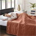 thumbnail image 5 of JERFIT Electric Heated Blanket Twin Size, 62x84 Inches, 10 Heat Settings, Auto Shut Off, Rust Color, Ultra Soft Polyester Throw for Bed & Couch, 5 of 7