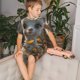 thumbnail image 3 of Balery Adorable Llama In Flowers Conjunto de Pijama Infantil de Manga Corta con Estampado – Ropa de Dormir de Algodón Suave-4X-Large, 3 of 5