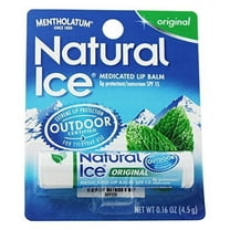 Mentholatum Natural Ice Lip Balm Original SPF 15 (Pack of 14)