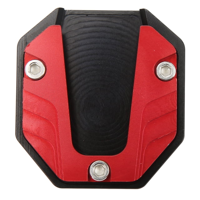 Aluminum Alloy Motorcycle Kickstand Pad Extender, Sturdy and Durable Side Stand Plate Support Accessory for Parking on Soft Surfaces, Anodic Oxidation Coloring Technology