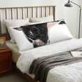 thumbnail image 4 of Fotbe Black And White Boston Terrier Funda para Almohada Corporal con Diseño, Funda de Microfibra Ultrasuave de 20x54 Pulgadas, Ropa de Cama Elegante, 4 of 7