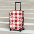 thumbnail image 6 of Pofeuu Plaid Heart Print Luggage Suitcase Cover Protector Luggage Washable Covers Aesthetic for 18/24/28/32 inch Luggage（No luggage included）-Medium, 6 of 7