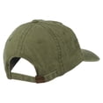 thumbnail image 4 of Jewish Star of David Embroidered Washed Cap - Olive OSFM, 4 of 5