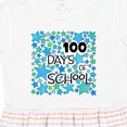 thumbnail image 4 of Inktastic 100 Days of School Stars in Blue Girls Toddler Dress, 4 of 5