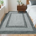 thumbnail image 4 of Nanan 8'x10' Braided Print Area Rug Non Slip Farmhouse Carpet, Washable Rug Non Shedding Stain Resistant Indoor Mats for Living Room Bedroom Nursery Office, Gray, 4 of 9