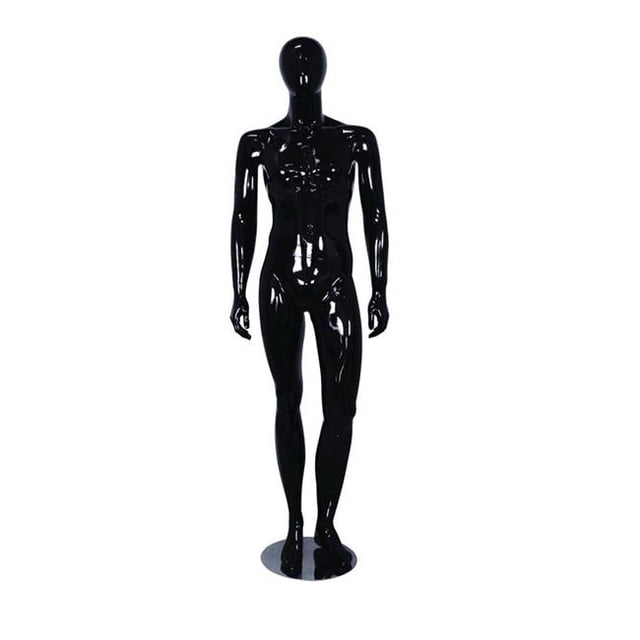 Male Hands By Side Mannequin, Black