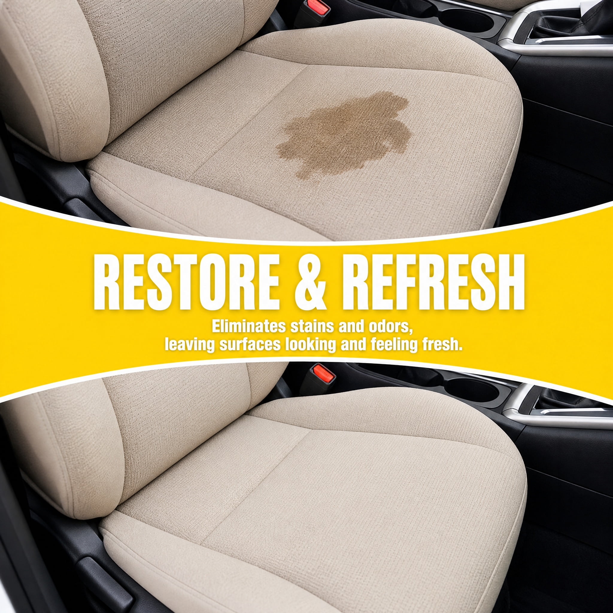 Qifor 4-in-1 Multi-Enzyme Multi-Purpose Foam Cleaner, All Purpose Car Interior Detailer Spray for Auto Detailing, Fabric Car Seats, Home & Office, No Residue Deep  Foam Cleaner