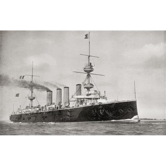 Posterazzi Hms Powerful. Ship of The Powerful-Class of Armoured Cruisers In The Royal Navy From The Book South Africa & The Transvaal War by Louis Creswicke Published 1900 Poster Print, 18 x 11