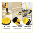 thumbnail image 2 of Kit Cepillo Para Taladro Bloosom  Con Piezas De Limpieza Esponja Negro con Amarillo, 2 of 4