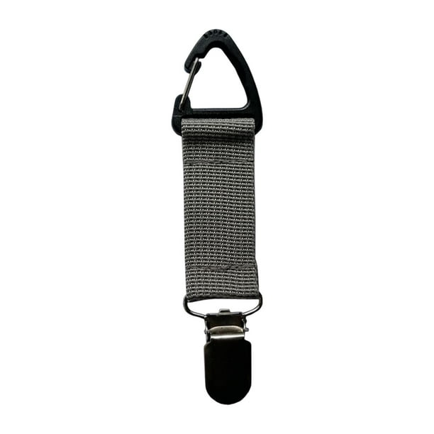 Sombrero Clip Duckbill Sharpla para Mochilas Totes Bolso Playa gris-plata
