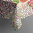thumbnail image 5 of Pioneer Flower Floral Print Pattern Square Tablecloth,Waterproof Square Table Cover,Wipeable Spillproof Washable Table Cover for Home Kitchen Party Decor 42"X42"(107x107cm), 5 of 6