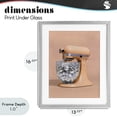 thumbnail image 4 of Stupell Industries Art Deco Disco Kitchen Mixer over Orange Gray Framed Print Under Glass, 13 x 16, by LISH Creative, 4 of 8