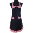 thumbnail image 4 of 1 Delantal Mujer, Delantales Negros para Mujer con 2 Bolsillos, Delantales de Cocina Impermeables, Delantal de Chef para Cocinar, Jardinería, Delantales Premium como Regalo para Mamá, Esposa, Novia, 4 of 5