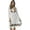 White, variant on Riviera Sun Embroidered Dress with 3/4 Sleeve (3X, White)