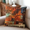 thumbnail image 4 of Stylish Living Starts Here - Brown & Teal Pillow Covers for Indoor and Outdoor Décor, 4 of 7