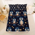 thumbnail image 5 of Erosebridal 3D Cartoon Animals Owl Full Size Sheets,Cute Stars Print Bed Sheets For Boys Teens 4-Piece, 5 of 6