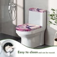 thumbnail image 5 of Yuyamidu Hummingbird Toilet Dust Cover Set of 2 Floral Toilet Seat Covers Reusable Tank Lid Cover Toilet Tank Cover with Anti-Slip Elastic Edge for Toilet, Pink, 5 of 7