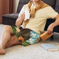 thumbnail image 5 of Logiee Happy Dog In Flower Field Print Men's Pajama Shorts with Drawstring & Pockets,Sleep Shorts for Men,Sleepwear Bottoms,Elastic Waistband Loungewear-X-Large, 5 of 6