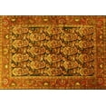 thumbnail image 1 of Ahgly Company Machine Washable Indoor Rectangle Persian Yellow Traditional Area Rugs, 7' x 9', 1 of 4