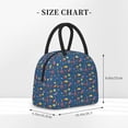 thumbnail image 2 of Lukts Cosmos Rockets Print Portable Lunch Bag, Lunch Bag Picnic Bag - Waterproof, Heat-insulating and Cold-insulating, Suitable for School, Work, 2 of 6