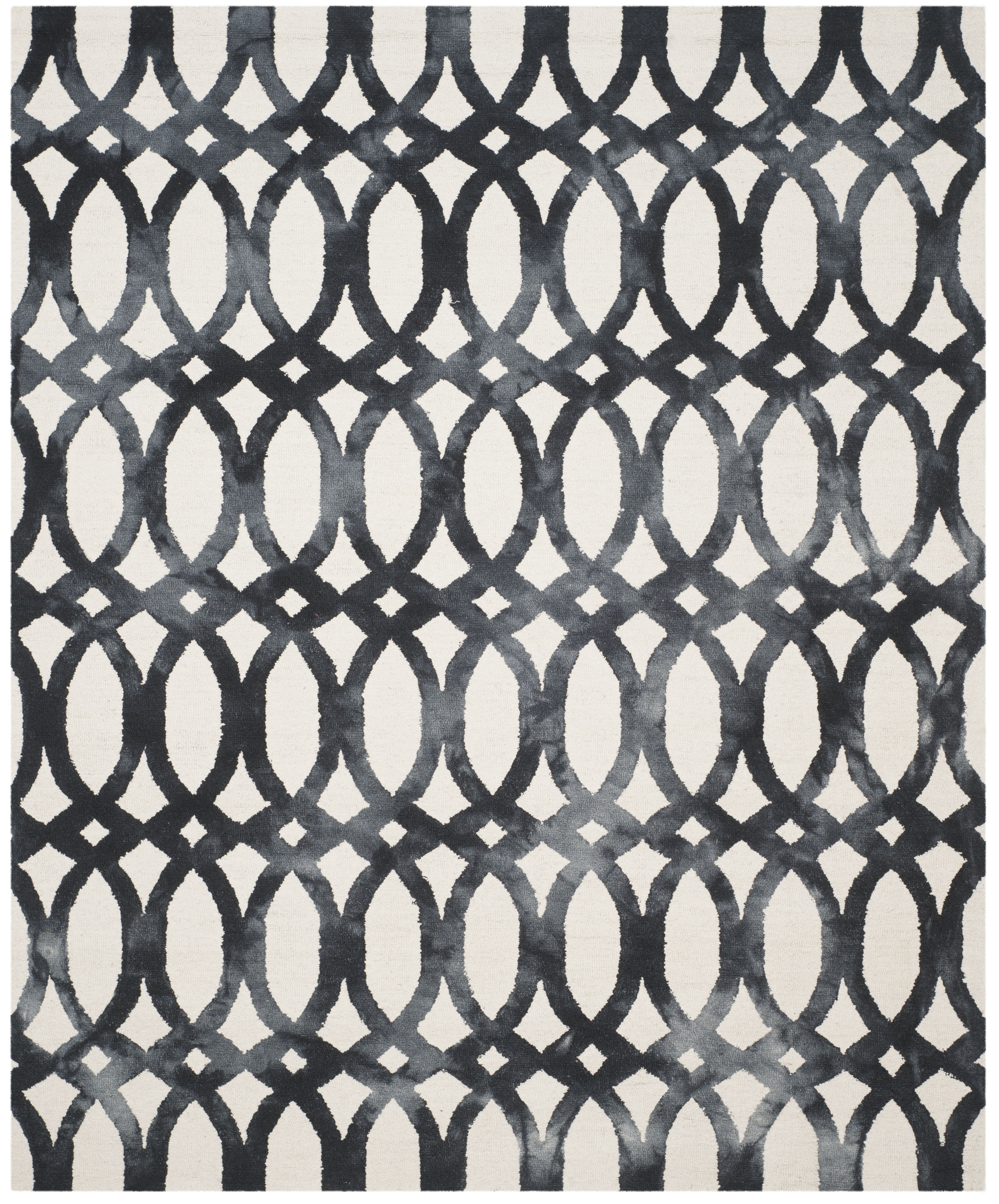 Safavieh Dip Dye Rosanne Distressed Area Rug, Ivory/Graphite, 11' x 15'