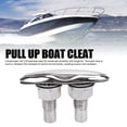 thumbnail image 3 of Tirez le taquet de bateau, 5 pouces Fixation sécurisée facile Fixation Rétractable Cleat de docker à chasse d'eau pour le cargo, 3 of 7